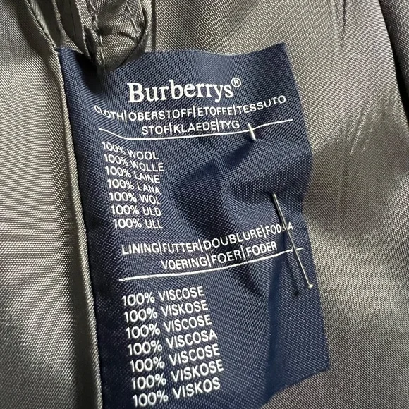 Vintage Burberry's Nova Check long wool drop pleated skirt women’s UK 10/US 4-6 - Picture 9 of 11